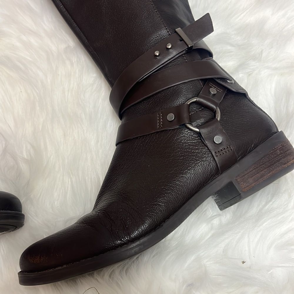 Bcbgeneration Brown Leather Harness Equestrian Bo… - image 3